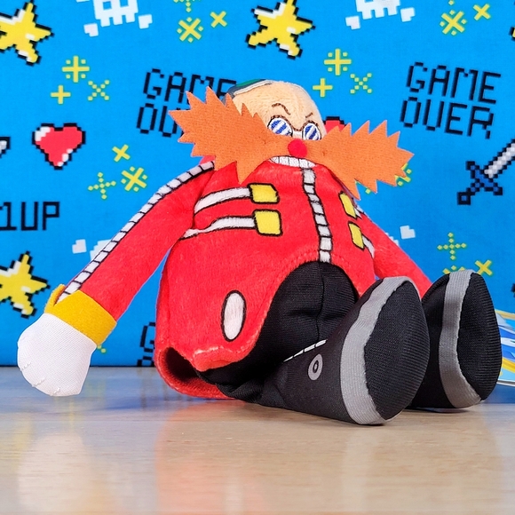 Jakks Pacific Sonic The Hedgehog Doctor Eggman 8" UltraSoft Video Gaming Plush - Picture 2 of 12